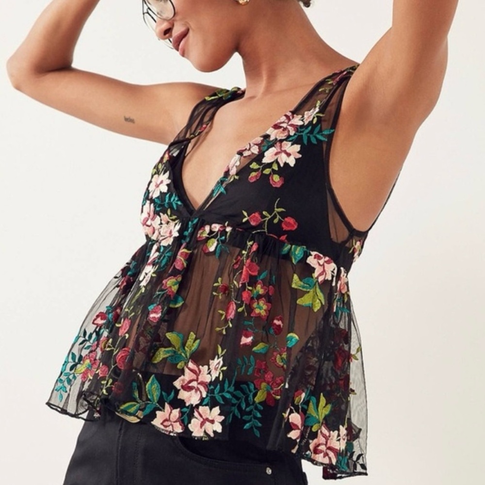 Urban Outfitters Ecote Sheer embroidered tank - Picture 14 of 15